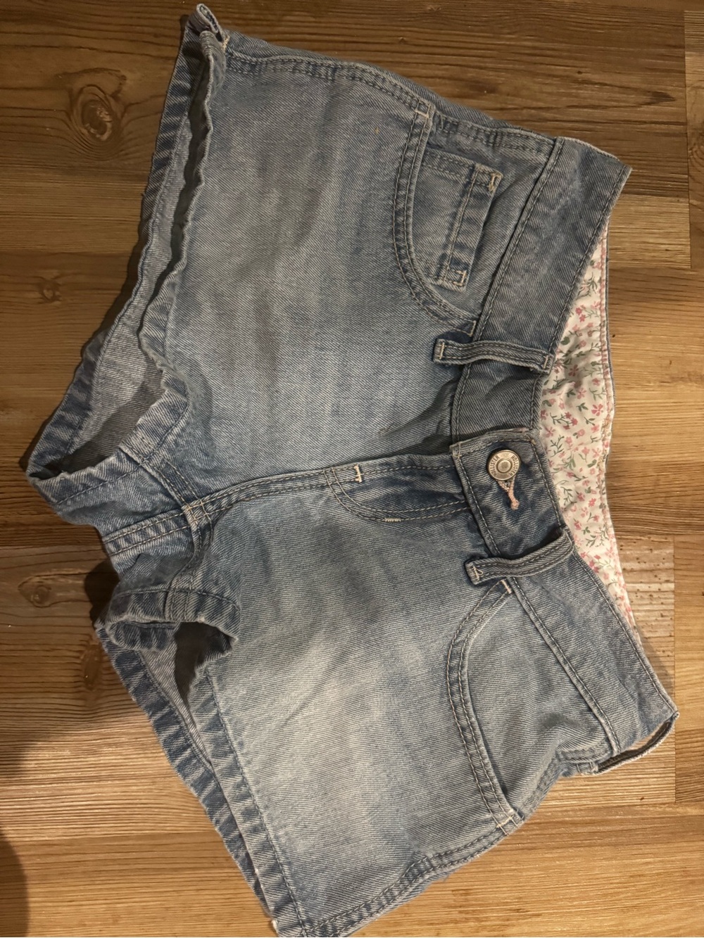 Hollister Light Blue Denim Women's Shorts